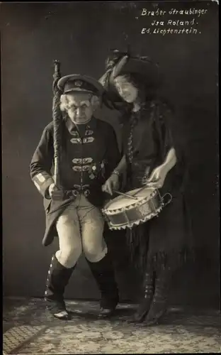 Ak Opernsänger Eduard Lichtenstein, Isa Roland, Bruder Straubinger