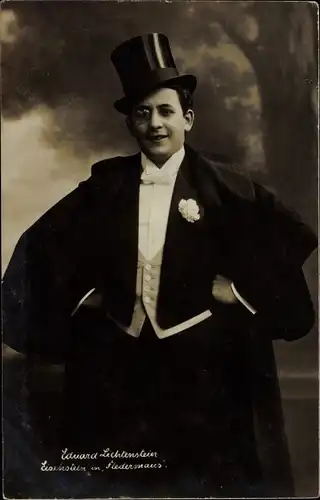 Ak Opernsänger Eduard Lichtenstein in Fledermaus