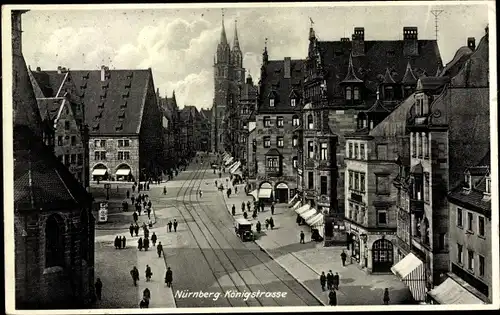 Ak Nürnberg in Mittelfranken, Königstraße