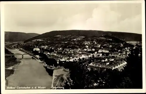 Ak Bad Karlshafen an der Weser, Panorama