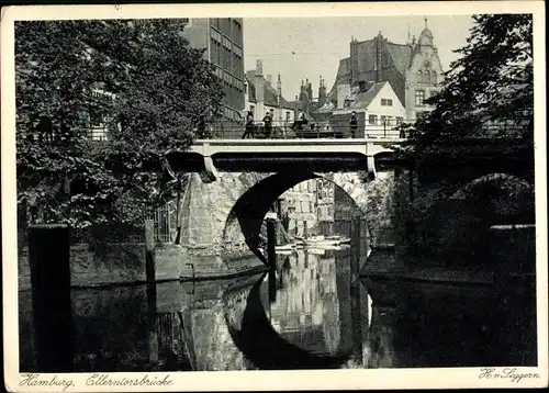 Ak Hamburg Altona, Ellerntorsbrücke