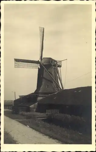 Ak Westzaan Zaanstad Nordholland Niederlande, Papiermolen