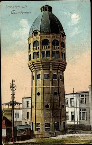 Ak Zandvoort Nordholland Niederlande, Wasserturm