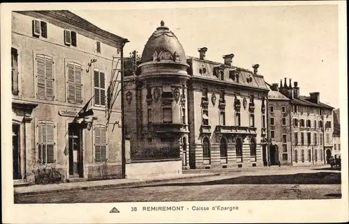 Ak Remiremont Lothringen Vosges, Caisse d'Epargne