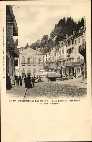 Ak Plombières les Bains Lothringen Vosges, Bain Romain (côte Nord) et Bain tempéré