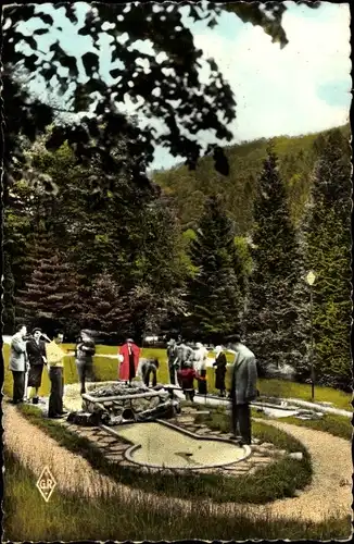 Ak Plombières les Bains Lothringen Vosges, au parc, le jeu de golf