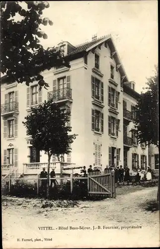 Ak Vittel Lothringen Vosges, Hôtel Beau Séjour