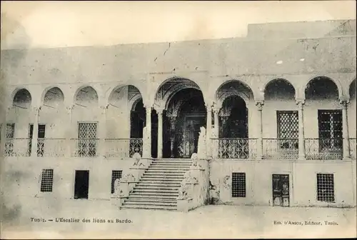 Ak Tunis Tunesien, L'Escalier des lions au Bardo