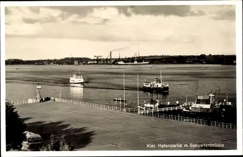 Ak Kiel, Hafenpartie, Seegartenbrücke