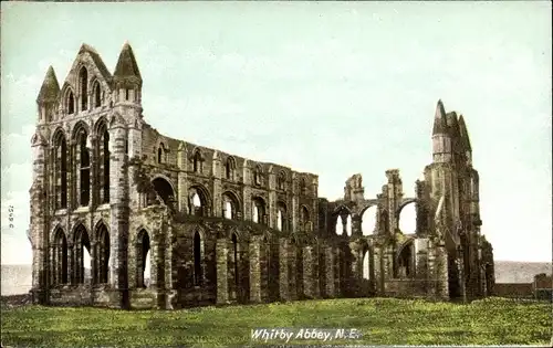 Ak Whitby North Yorkshire England, Abbey