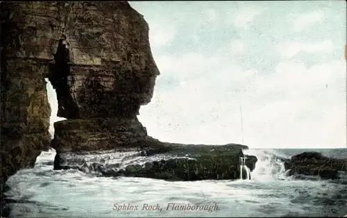 Ak Flamborough Yorkshire, Sphinx Rock