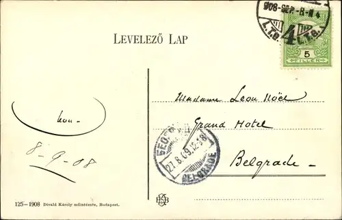 Ak Budapest Ungarn, Margitszigeti vizeses