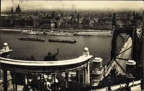 Ak Budapest Ungarn, Elisabeth-Brücke