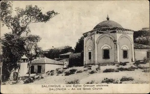 Ak Thessaloniki Griechenland, Une Eglise Grecque ancienne