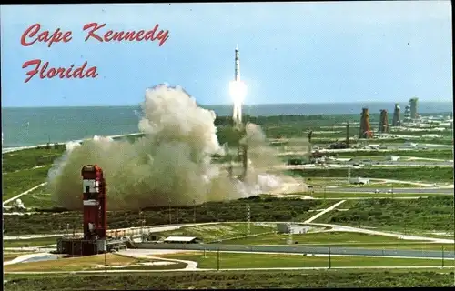Ak Cape Canaveral Florida USA, Kennedy Space Center, Aerial View, Raketenstart, Martin's Titan