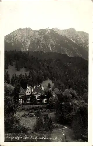 Ak Italien - Südtirol, Jagdschloss Steinbach mit Dürrenstein