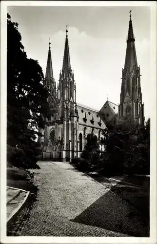 Ak Olomouc Olmütz Stadt, Blick zum Dom, Wenzelsdom