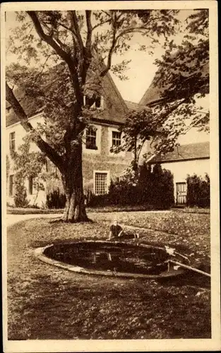 Ak Mnichovo Hradiště Münchengrätz Mittelböhmen, Zamecka zahrada, Cast stareho klastera