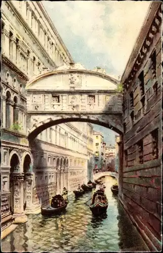 Ak Venezia Venedig Veneto, Seufzerbrücke, Ponte dei Sospiri