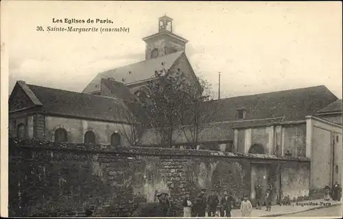 Ak Paris XI, Sainte Marguerite, Teilansicht der Kirche