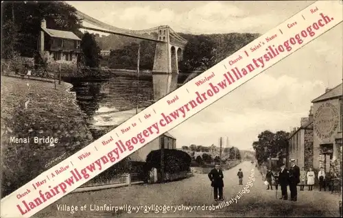 Ak Llanfairpwllgwyngyllgogerychwyrndrobwllllantysiliogogogoch Llanfairpwllgwyngyll Wales, Bridge