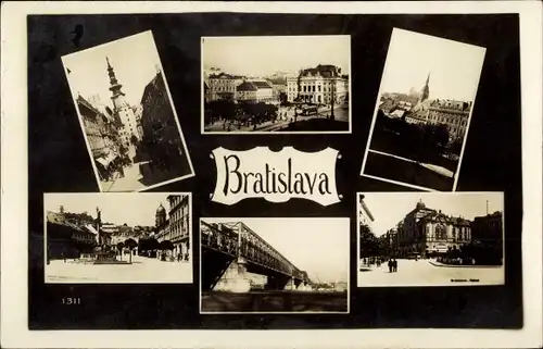 Ak Pressburg Bratislava Slowakei, Straßenansichten