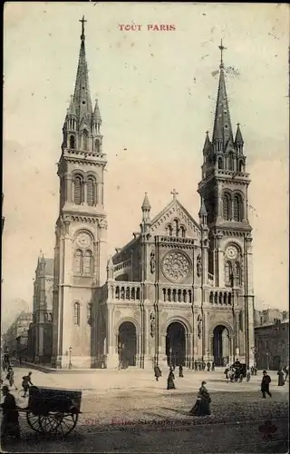 Ak Paris XI, Eglise St. Ambroise, Kirche