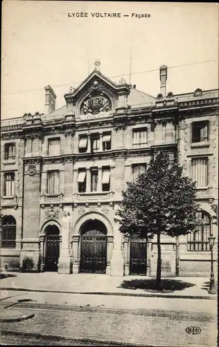 Ak Paris XI., Lycee Voltaire, facade, porte