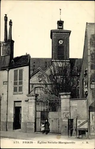 Ak Paris XI, Église Sainte Marguerite