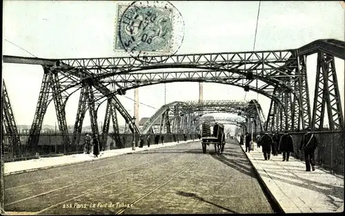 Ak Paris XIII., Le Pont de Tolbiac