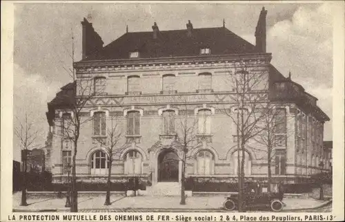 Ak Paris XIII., La Protection Mutuelle des Chemins de Fer