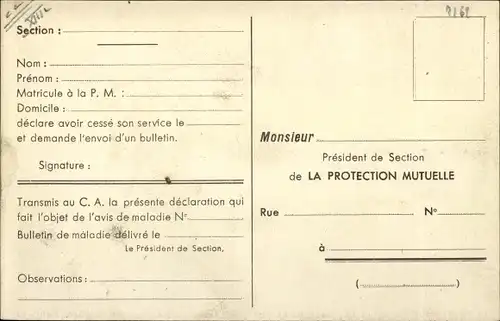 Ak Paris XIII., La Protection Mutuelle des Chemins de Fer