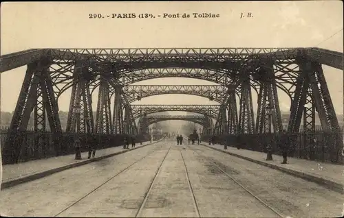 Ak Paris XIII., Le Pont de Tolbiac