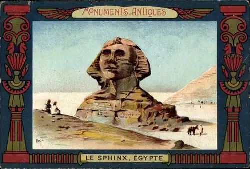 Ak Gizeh Ägypten, Le Sphinx, Monuments Antiques
