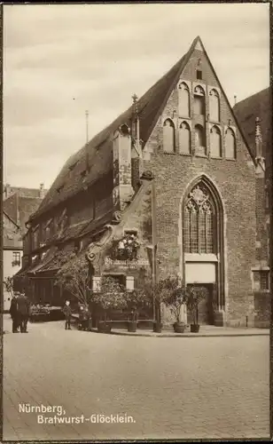 Ak Nürnberg in Mittelfranken, Bratwurst-Glöcklein