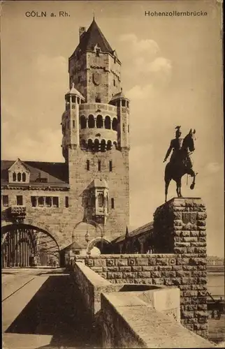 Ak Köln am Rhein, Hohenzollernbrücke