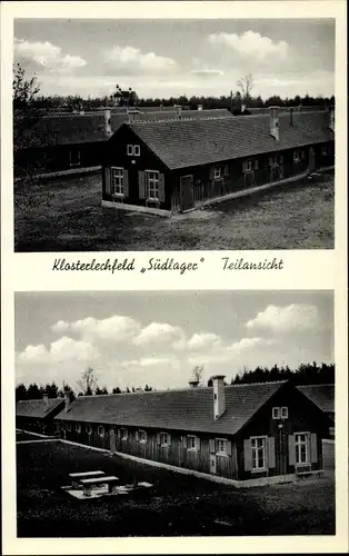 Ak Klosterlechfeld in Schwaben, Südlager, Teilansicht