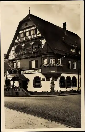 Ak Alpirsbach im Schwarzwald, Hotel Löwen-Post