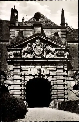 Ak Kronach in Oberfranken, Festungstor, Relief, Wappen