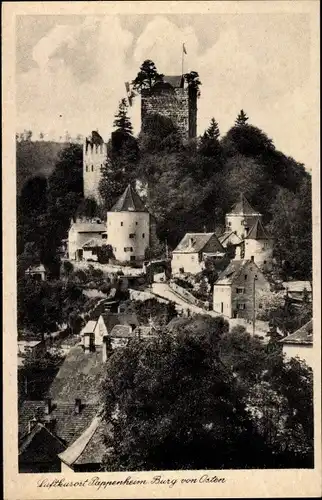Ak Pappenheim im Altmühltal Mittelfranken, Burg, Außenansicht von Osten
