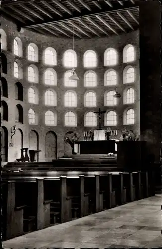 Ak Speyer am Rhein, St. Bernhards-Kirche, Innenansicht, Altar