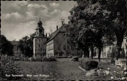 Ak Bad Tennstedt in Thüringen, Blick zum Rathaus