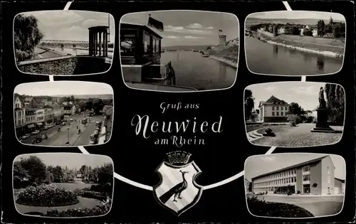 Ak Neuwied am Rhein, Teilansichten