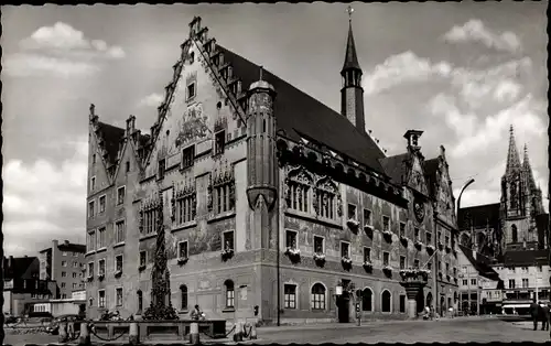 Ak Ulm an der Donau, Rathaus, Münster