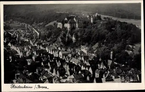 Ak Heidenheim an der Brenz Württemberg, Lauftaufnahme Ort und Schloss