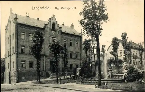 Ak Lengenfeld Vogtland Sachsen, Königliches Amtsgericht