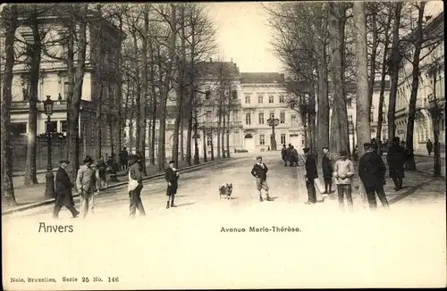 Ak Anvers Antwerpen Flandern, Avenue Marie Thérèse