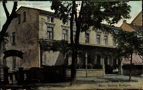 Ak Hamburg Harburg, Restaurant Zum Gambrinus