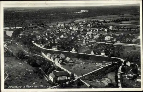 Ak Neuenburg am Rhein Baden, Luftaufnahme