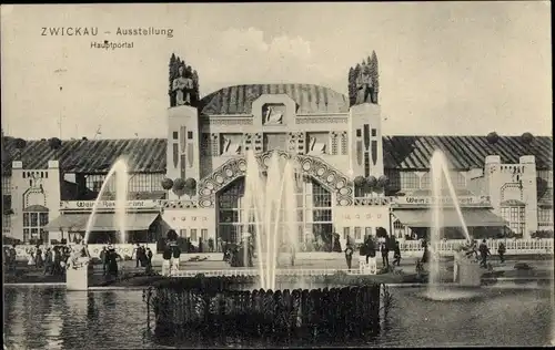 Ak Zwickau in Sachsen, Ausstellung, Hauptportal